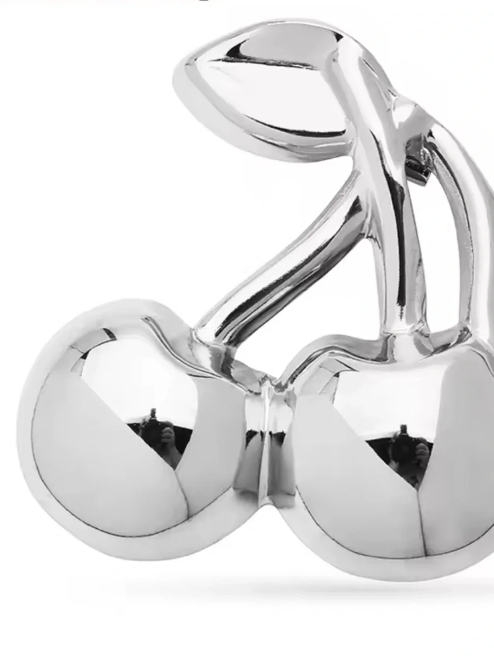 Silver Cherry Cute Brooch